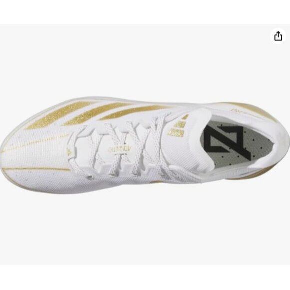 New! Size: 7 Men | ADIDAS Adizero Electric+ White/Gold IE3287 Football/Soccer - Picture 6 of 16